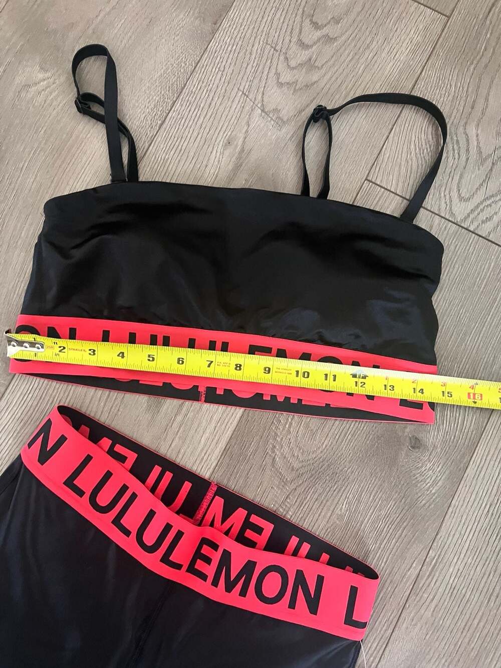 Lululemon Logo Elastic Bra and Legging Set,  Bra size L / Leggings Size 6 - Picture 8 of 11